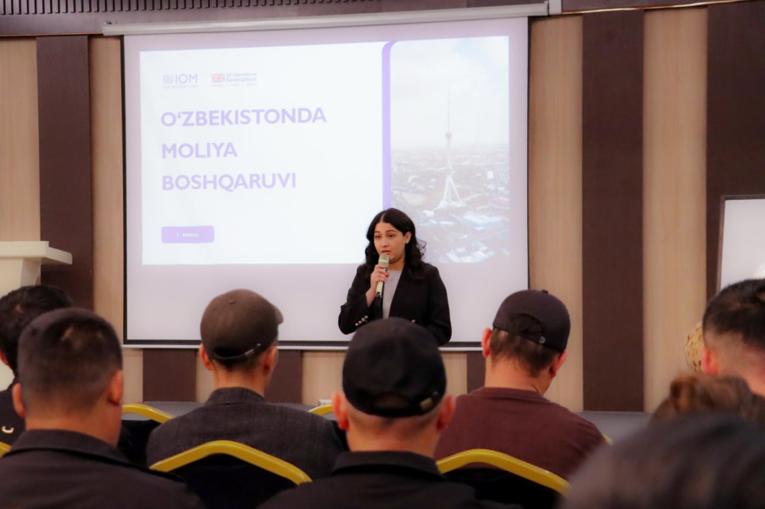 Markaziy bank tomonidan Xalqaro migratsiya tashkiloti bilan birgalikda mehnat migrantlari uchun moliyaviy savodxonlik bo‘yicha treninglar o‘tkazildi 